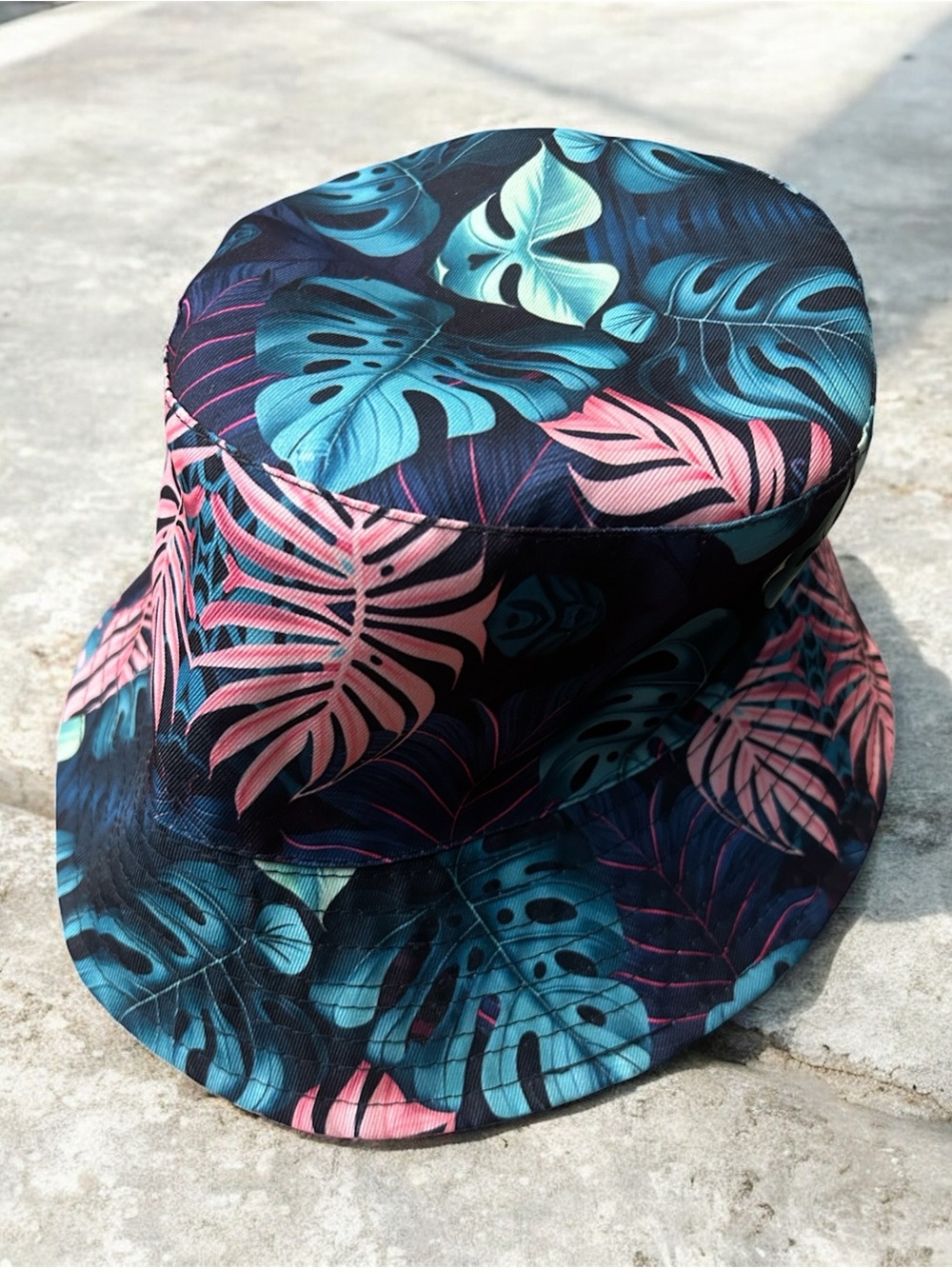 Hawaiian Tropical Print Bucket Hat - Adult Disney Stitch Hat